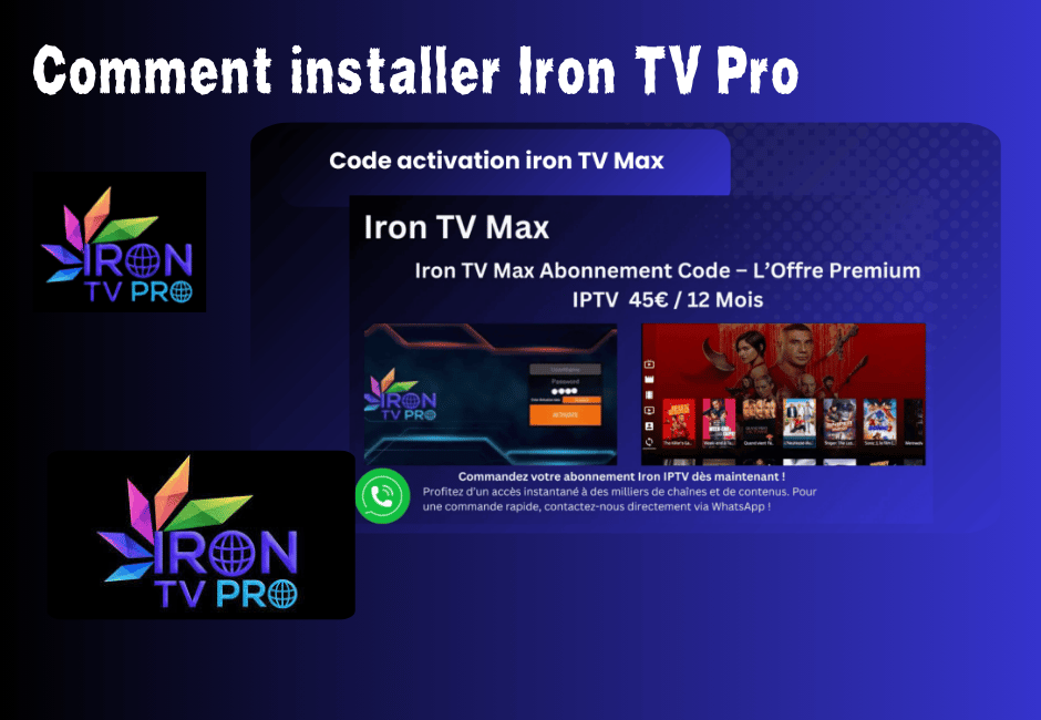 Comment installer Iron TV Pro